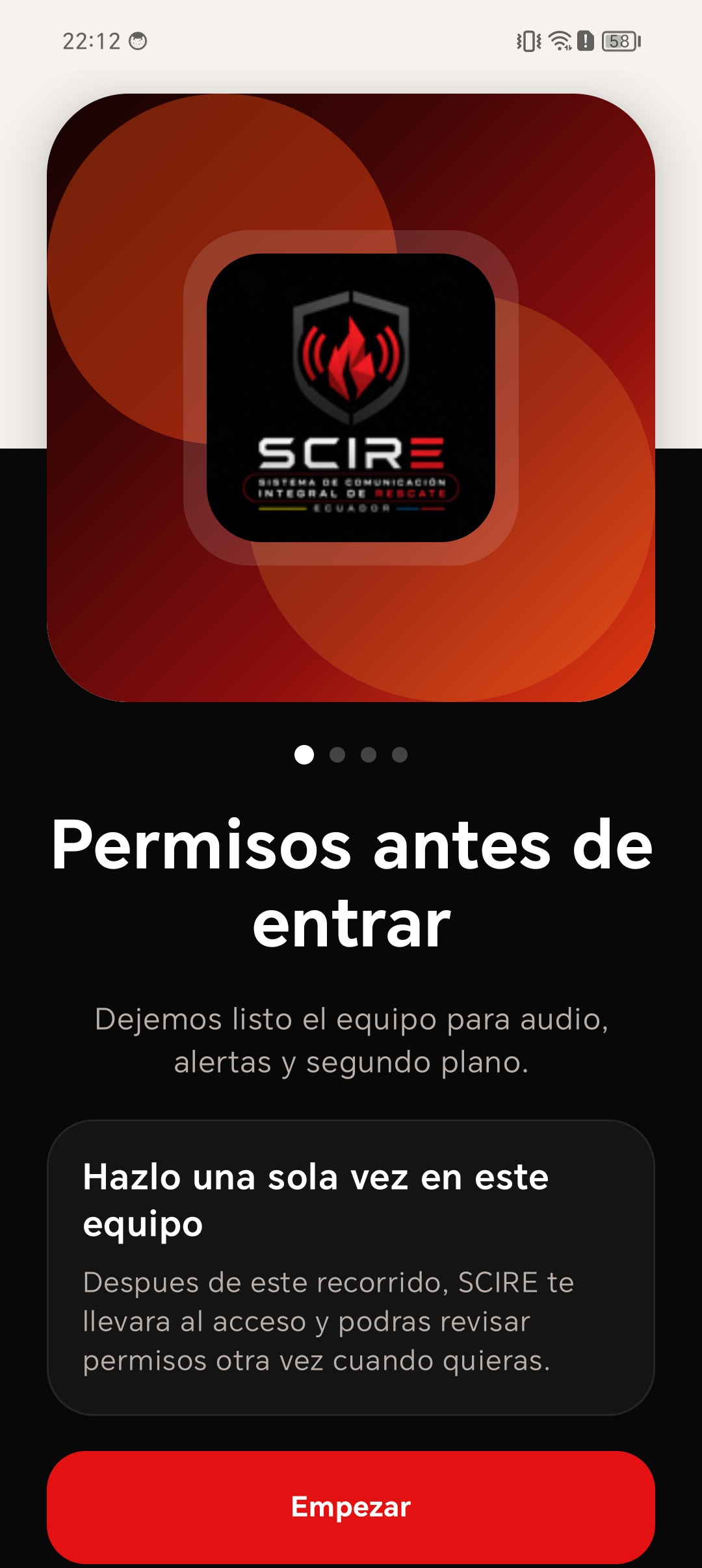 Permiso de microfono en Android